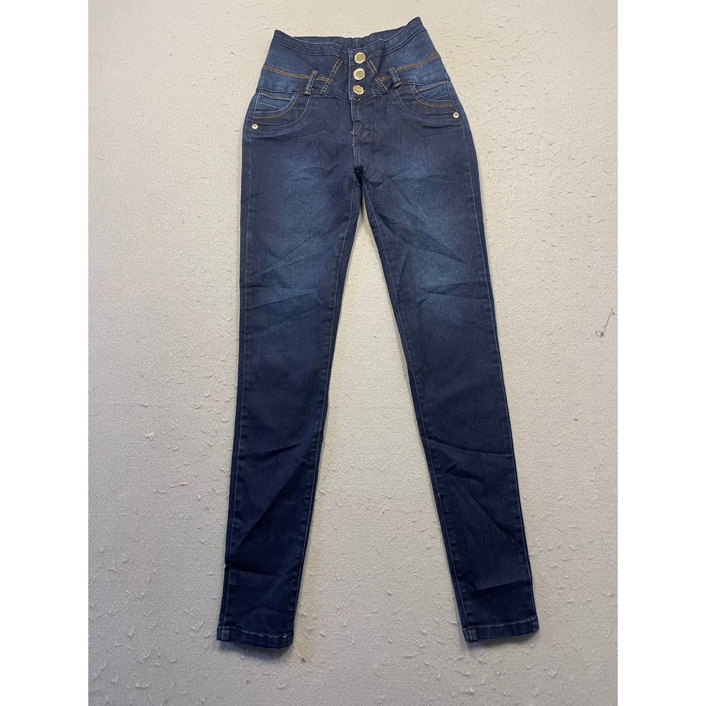 C Nice Skinny Jeans Denim Dark Wash Blue Size 7 W24 Womens